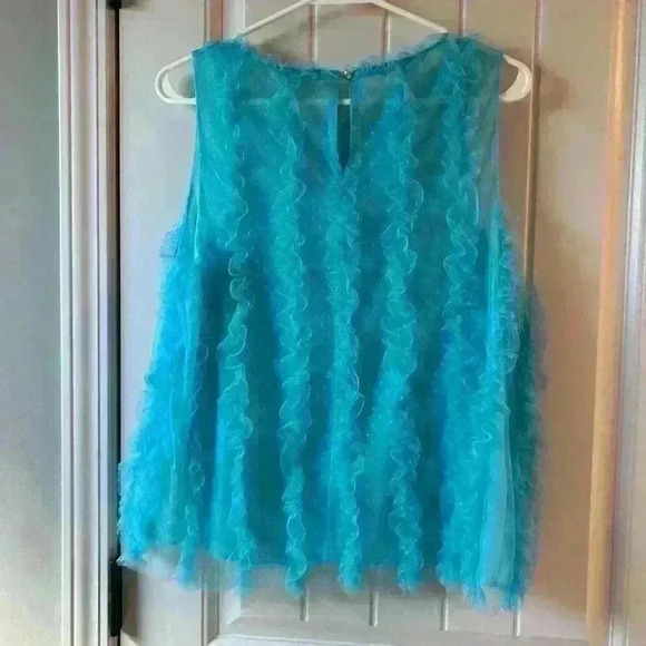 NWOT Anthropologie Maeve ruffle tank - Picture 7 of 8